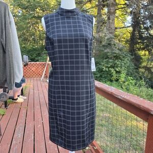 Apt. 9 Black and White Sheath Midi Dress (D-004)